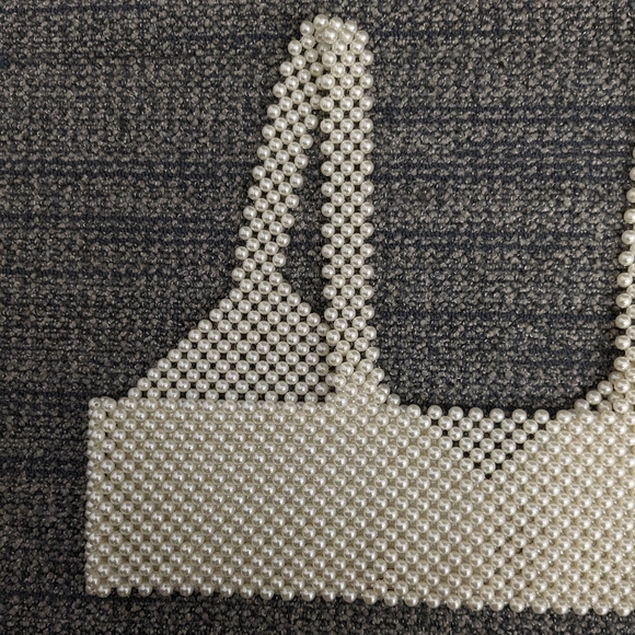 Faux Pearl Beaded Crop Top - Picture 5 of 10